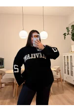 Clv Oversize Triko Kazak - Siyah