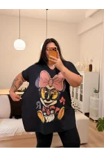 Geniş Kesim Penye Bluz - Baby Minnie