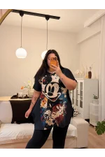 Geniş Kesim Penye Bluz - Mickey