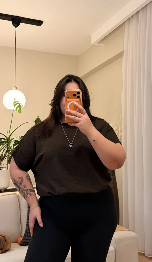 Drape Detaylı Esnek Örme Bluz - Kahve Leopar