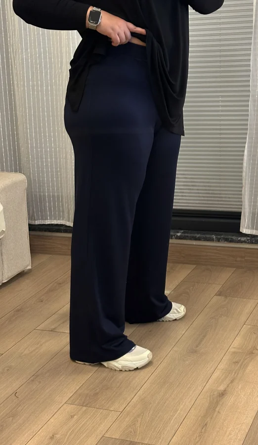 Oysho Modal Kumaş Palazzo Eşofman - Lacivert