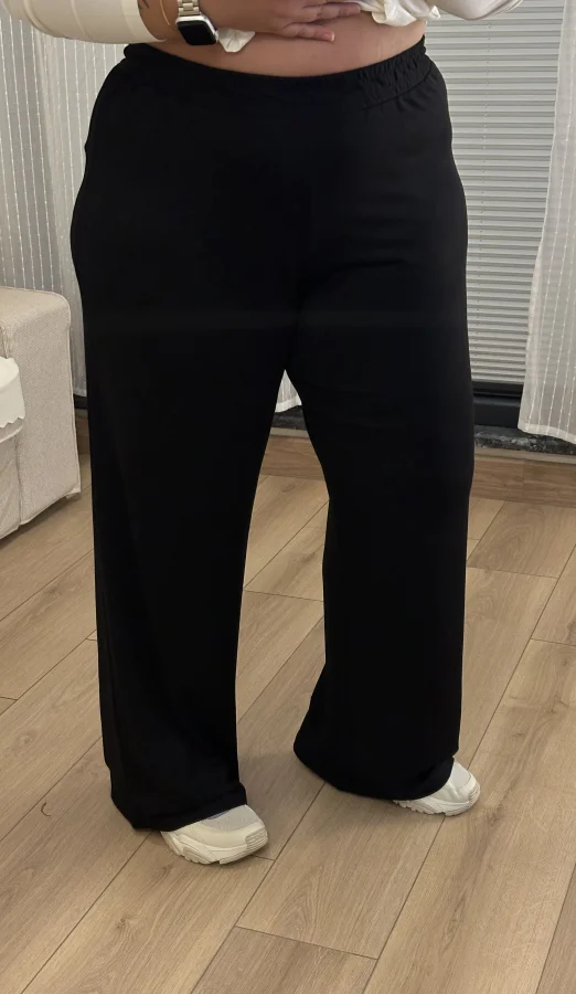 Oysho Modal Kumaş Palazzo Eşofman - Siyah