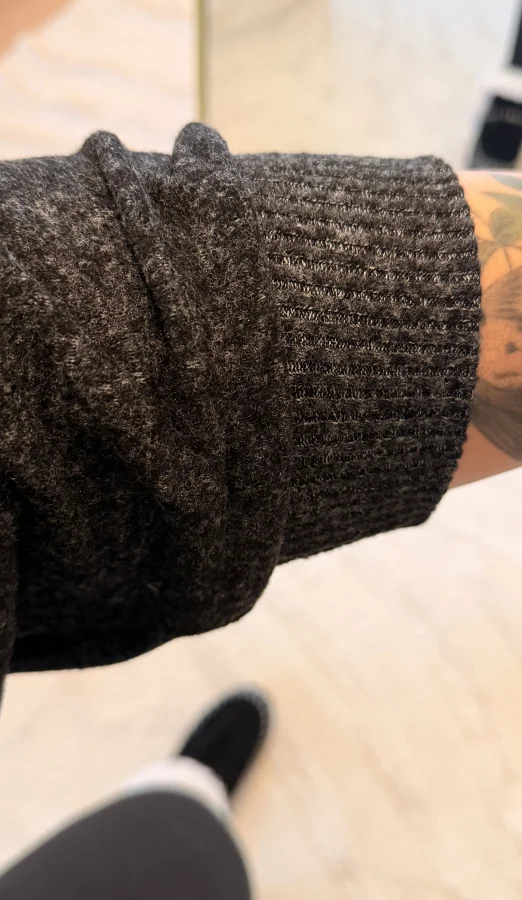 Papatya Detaylı Yumoş Sweat - Antrasit