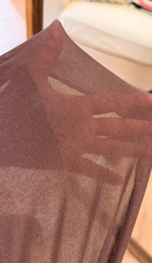 Transparan Modal Bluz - Kahverengi