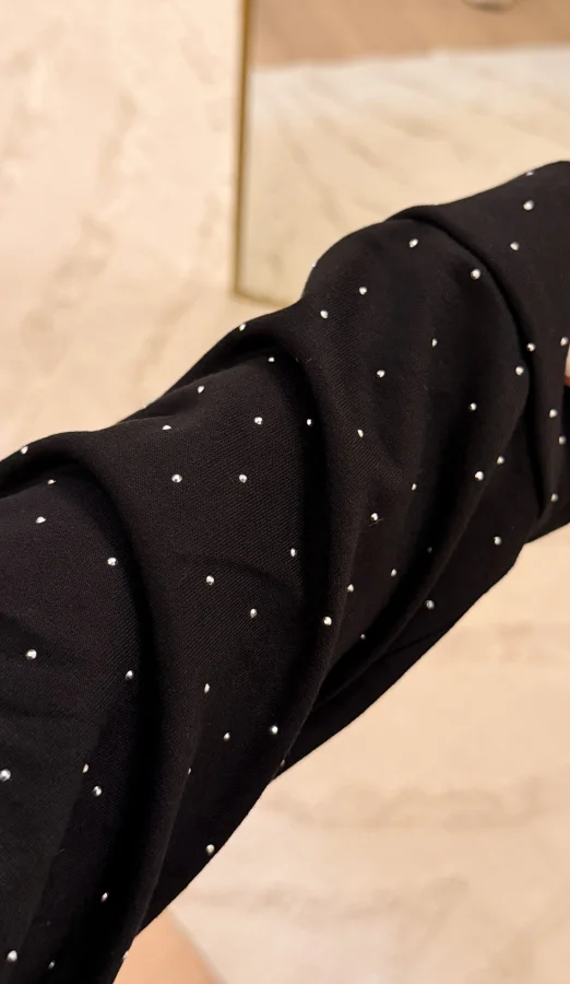 Kapüşonlu Modal Shine Takım - Siyah