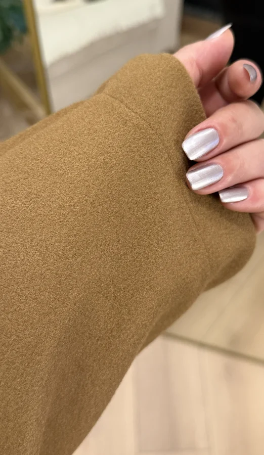 Oversize Kaşe Ceket - Tarçın