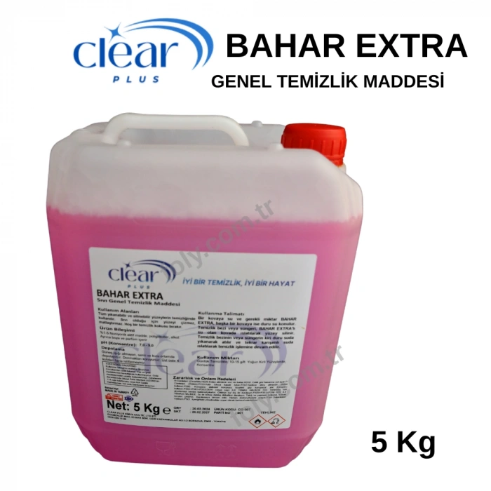 BAHAR EKSTRA Kalıcı Çiçek Kokulu Sıvı Yüzey Temizlik 5KG