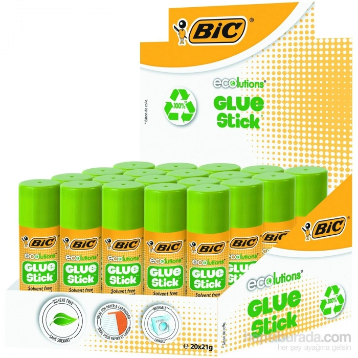Bic Eco Glue Stick 21 gr Yapıştırıcı 20li Kutu