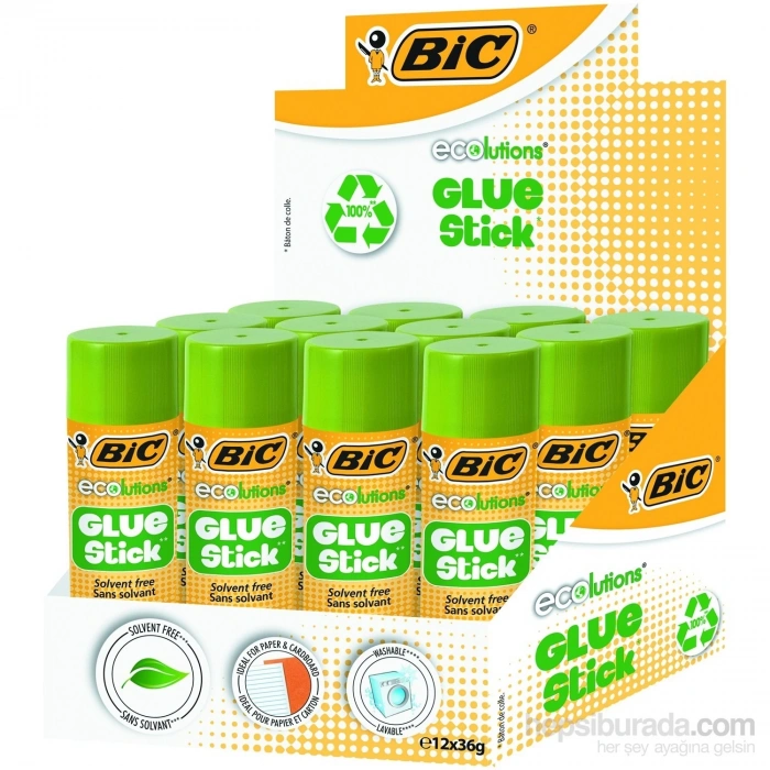 Bic Eco Glue Stick 36 gr Yapıştırıcı 12li Kutu