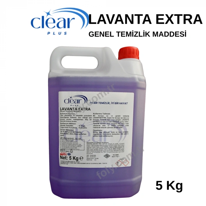 CLEAR PLUS LAVANTA EXTRA YÜZEY TEMİZLEYİCİ 5 KG