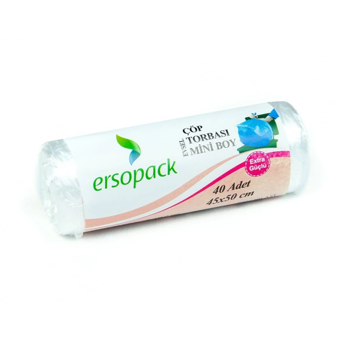 Evsel Mini Boy ŞEFFAF Çöp Poşeti 40*50 CM - 8 MU - 70 GR/RL