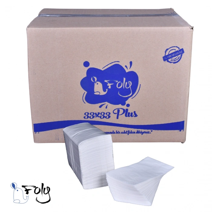 Foly Plus Garson Katlama Peçete 33x33cm 100x12