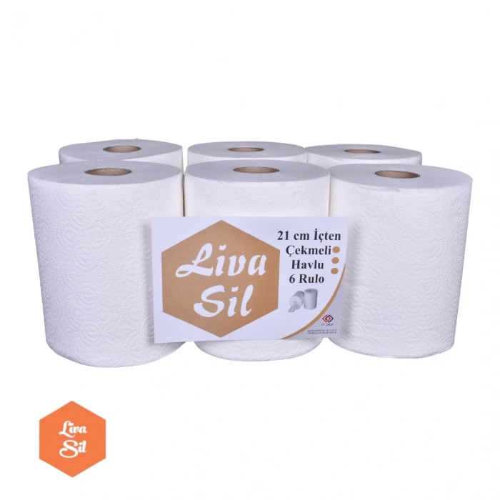 Livasil İçten Çekmeli Havlu 6 Rulo 3KG