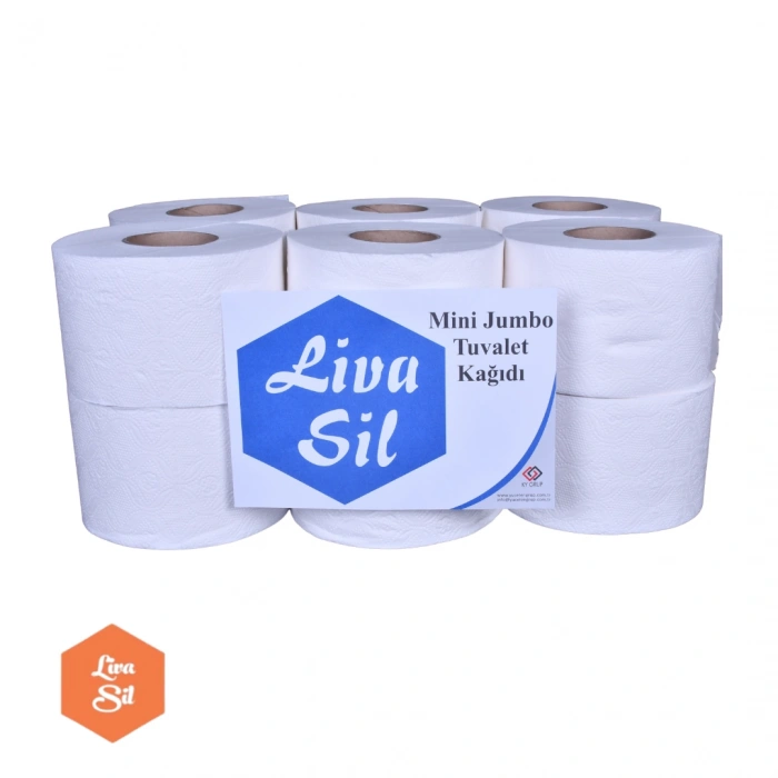 Livasil Mini Jumbo (Alttan Çekmeli ) Tuvalet Kağıdı 12 Rulo