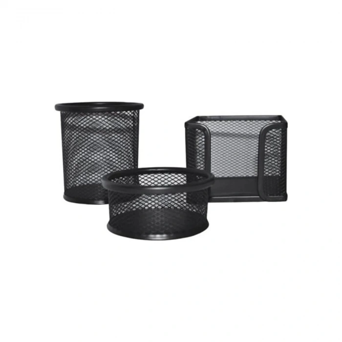 Masaüstü Metal Perfore 3lü Set Kalemlik