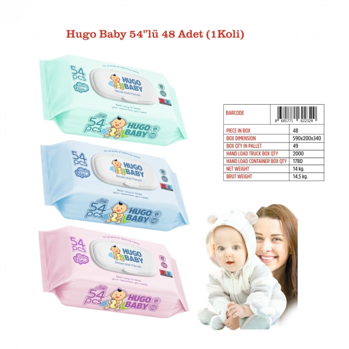 Pafilya Hugo Baby 54’lü 6 Adet