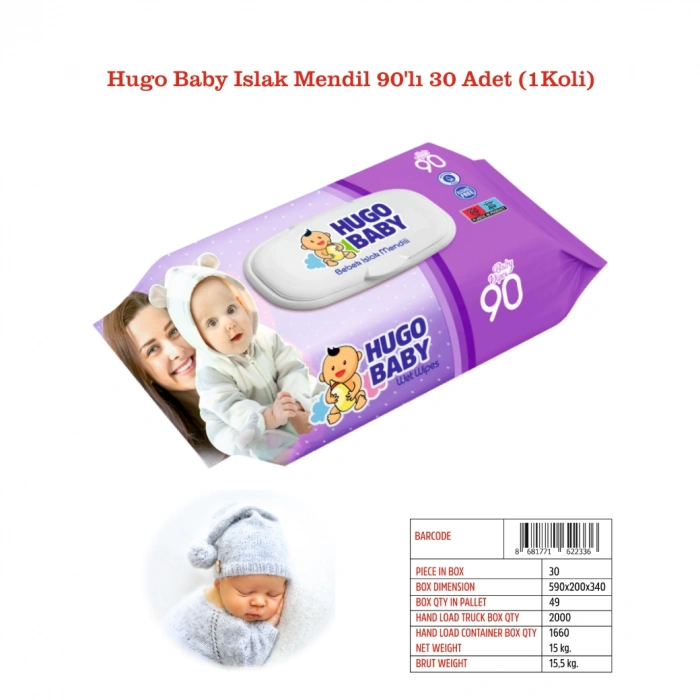 Pafilya Hugo Baby Islak Mendil 90lı 6 Adet