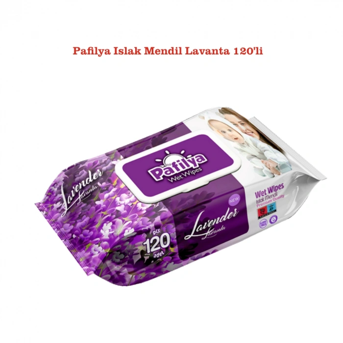 Pafilya Islak Mendil, Lavanta 120li 6 Adet