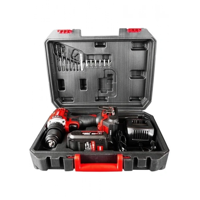 Rodex RPX2330F Kömürsüz Darbeli Matkap 20 V Çift Akülü Vidalama