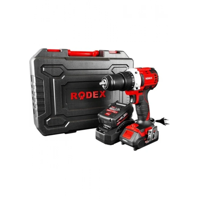 Rodex RPX2330F Kömürsüz Darbeli Matkap 20 V Çift Akülü Vidalama