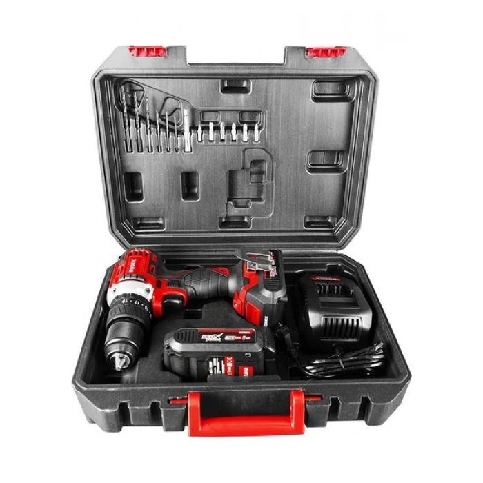 Rodex RPX2340F Kömürsüz Darbeli Matkap 20 V Çift Akülü Vidalama