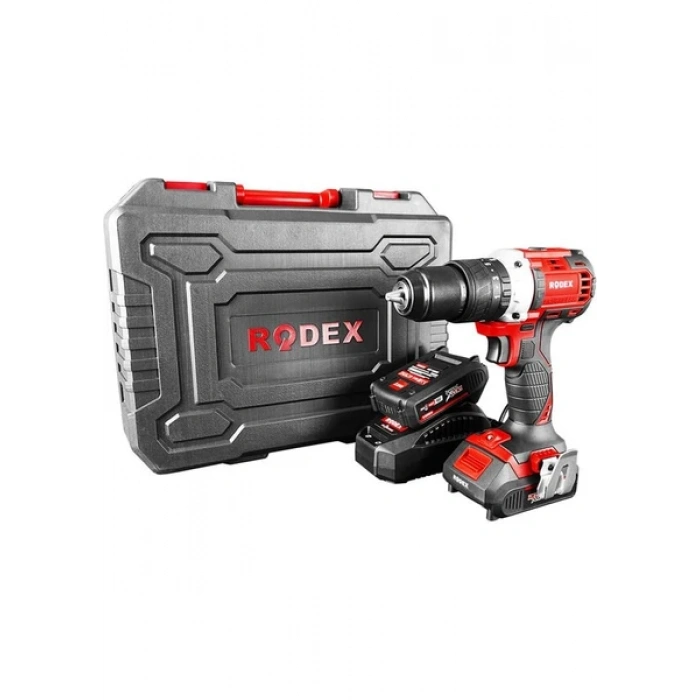 Rodex RPX2340F Kömürsüz Darbeli Matkap 20 V Çift Akülü Vidalama