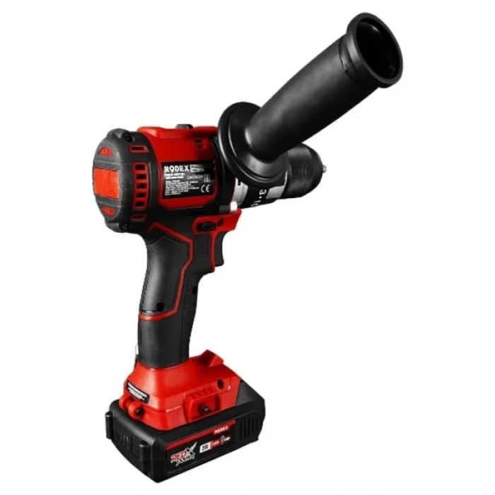 Rodex RPX2360F Kömürsüz Darbeli Matkap 20 V Çift Akülü Vidalama