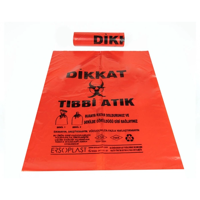 Tıbbi Atık Orta Boy 55x60 cm 5 Rulo