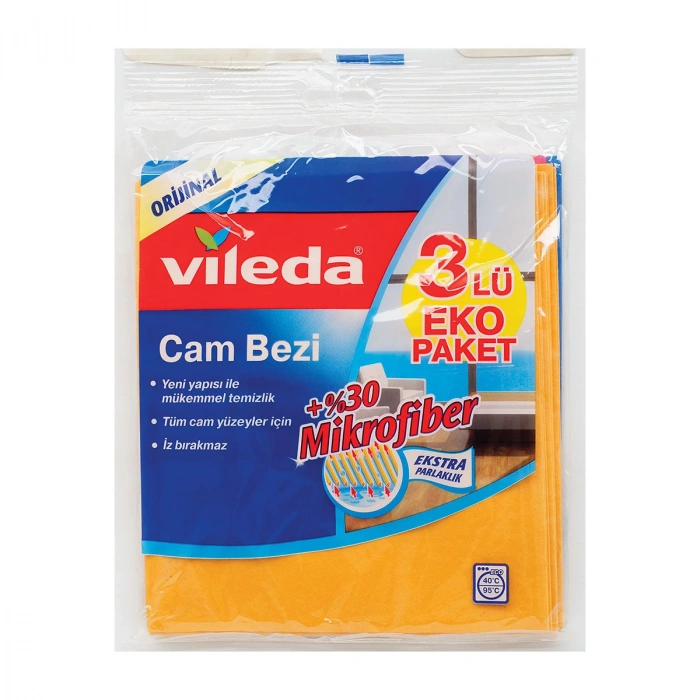 Vileda Cam Bezi 3lü 36x39cm