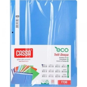 Cassa 7730 Telli Dosya Ekonomik 100lü Mavi