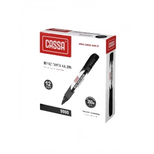 Cassa Beyaz Tahta Kalemi Doldurulabilir Siyah 12li Paket
