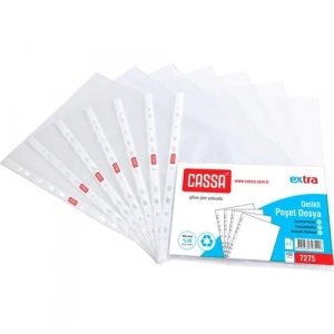 Cassa Extra Delikli Poşet Dosya 50 Mikron