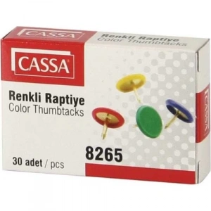 Cassa Renkli  Raptiye 30lu Paket