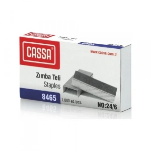 Cassa Zımba Teli No:24/6 Gümüş 10 Paket 10000li Kutu