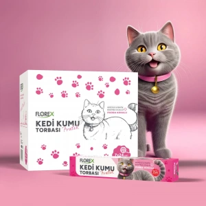 Florex Kedi Kumu Torbası Pudra Kokulu – 7li Paket