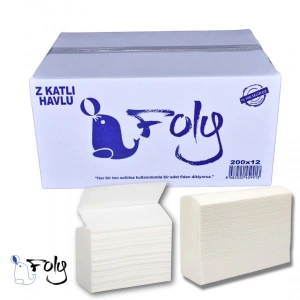 Foly Profesyonel Soft Z Katlı Havlu 200X12 1 Koli