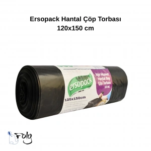 HANTAL BOY SİYAH ÇÖP POŞETİ 120x150 CM – 40 MU-800 GR/RL