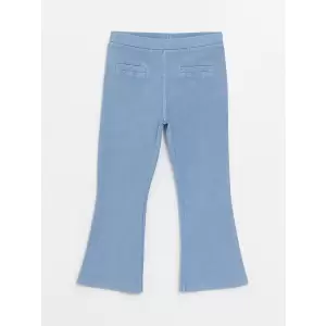 LCW Kids Indigo Beli Lastikli Basic Kız Bebek Tayt Pantolon