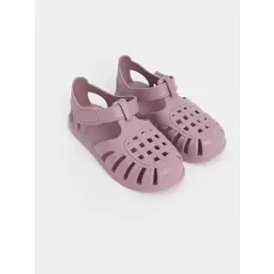 LCW STEPS Lila Cırt Cırtlı Kız Bebek Plaj Sandaleti