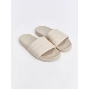 LCW STEPS Bej Tek Bantlı Kadın Terlik