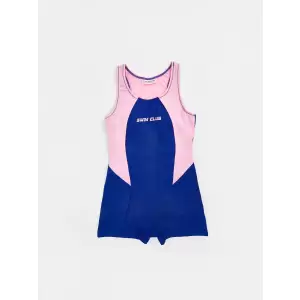 LCW Kids Lacivert Hızlı Kuruyan UV Korumalı Kız Çocuk Mayo