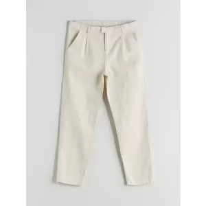LCW Kids Ekru Keten Karışımlı Erkek Çocuk Pantolon