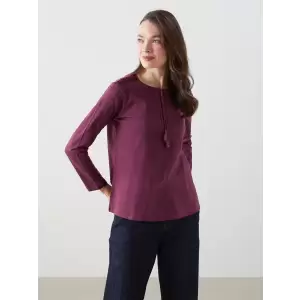 LCW Grace Mürdüm Bağlamalı Yaka Nakışlı Kadın Bluz