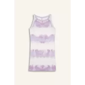 Defacto B4489 Mor Regular Fit Fitilli Kaşkorse Elbise