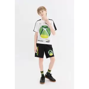 Defacto E4191 Beyaz Erkek Çocuk Xbox 2li Takım Kısa Kollu Tişört Beli Lastikli Şort