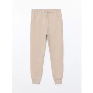 LCW Kids Bej Beli Lastikli Erkek Çocuk Jogger Eşofman Altı