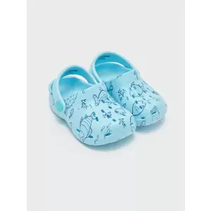 LCW STEPS Turkuaz Baskılı Erkek Bebek Plaj Sandaleti