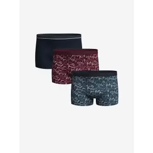 LC WAIKIKI Bordo Standart Kalıp Pamuklu Esnek Erkek Boxer 3lü