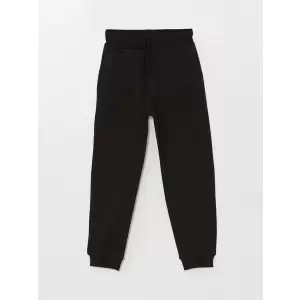 LCW Kids Siyah Beli Lastikli Kız Çocuk Jogger Eşofman Altı