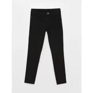 LCW Kids Siyah Super Skinny Fit Kız Çocuk Jean Pantolon